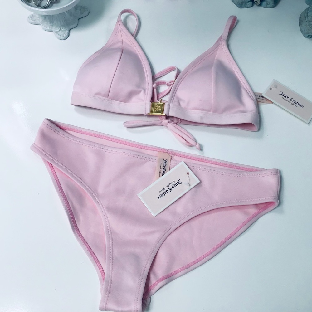 Juicy Couture 🩰 Pink Bikini Set Sz S NWT!
